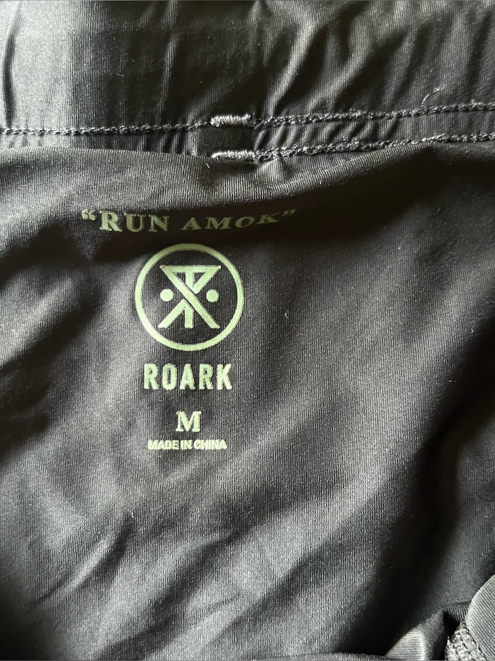 Roark run Amok grayish blue tie dye lined running athletic shorts 7” Medium read - Picture 4 of 11